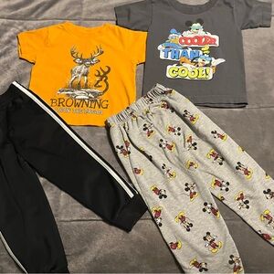 Kids Graphic T-Shirts and Pants Sets